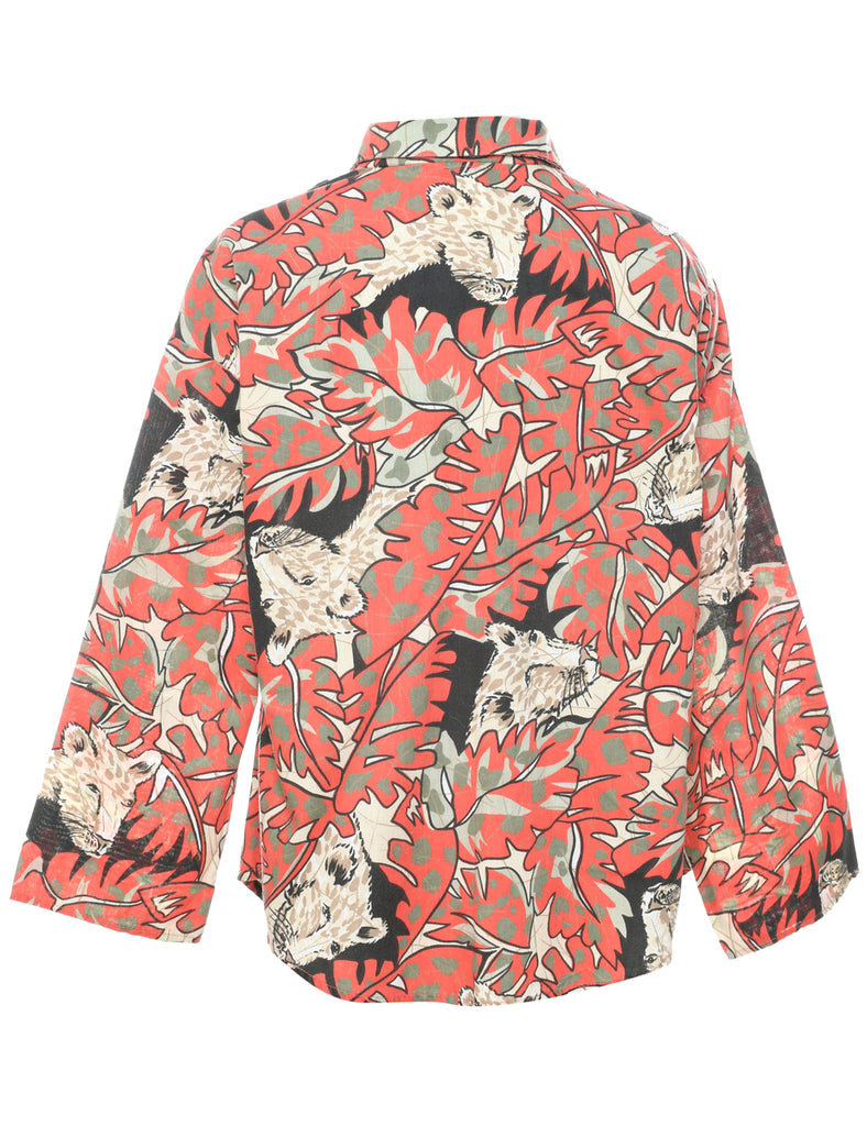 Leafy Printed Top - L
