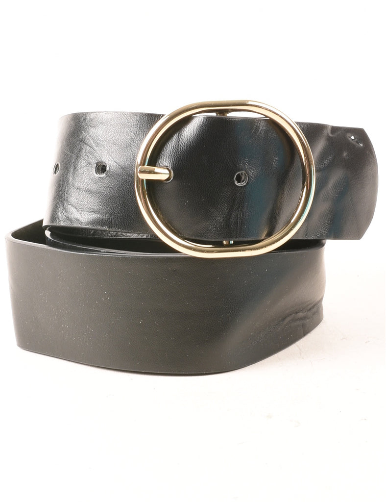 Leather Black Belt - M