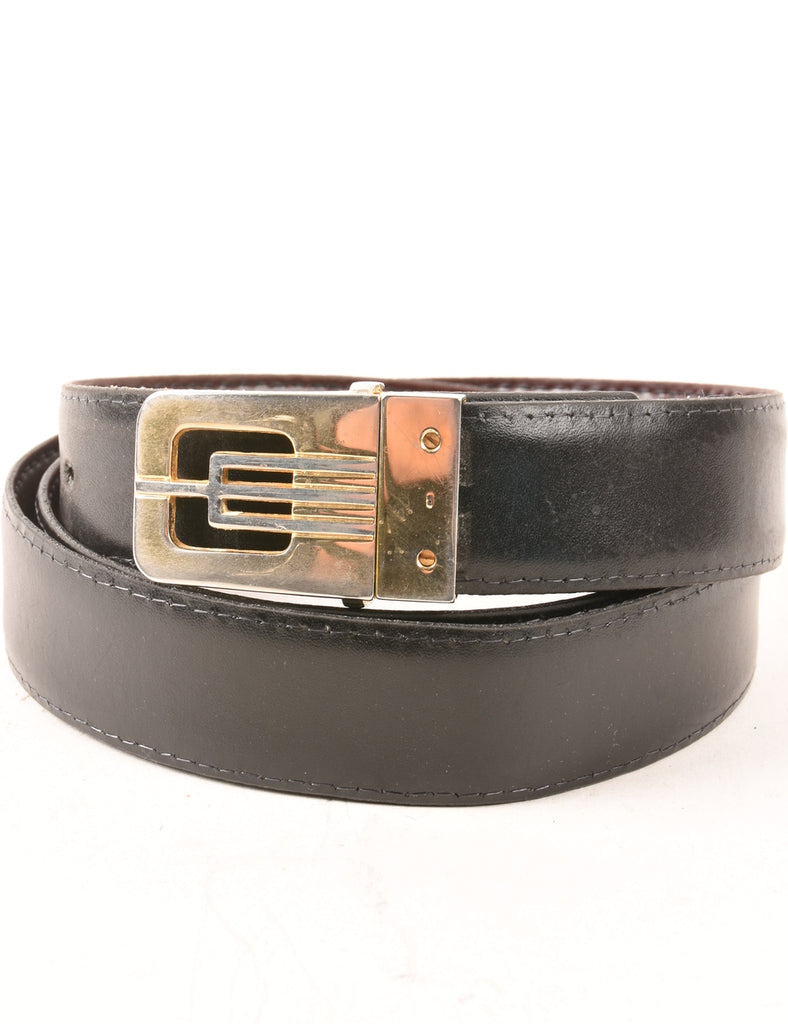 Leather Black Belt - M