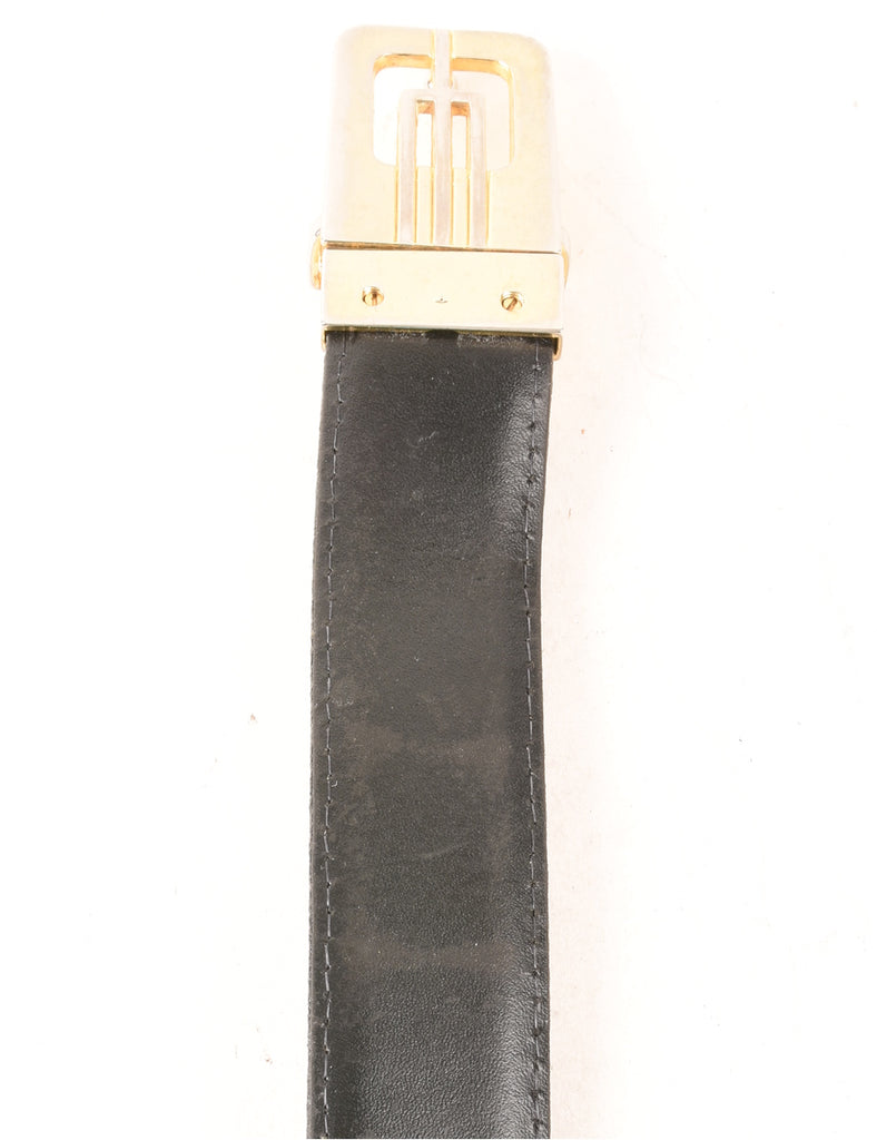 Leather Black Belt - M