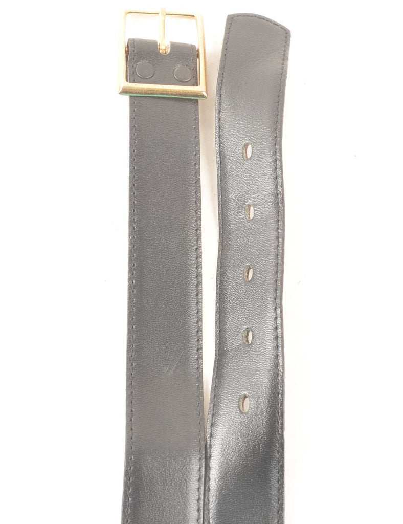 Leather Black Belt - M