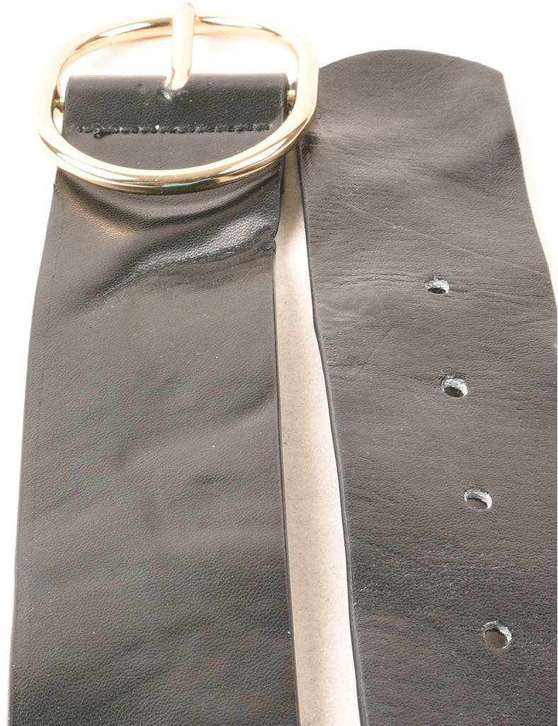Leather Black Belt - M