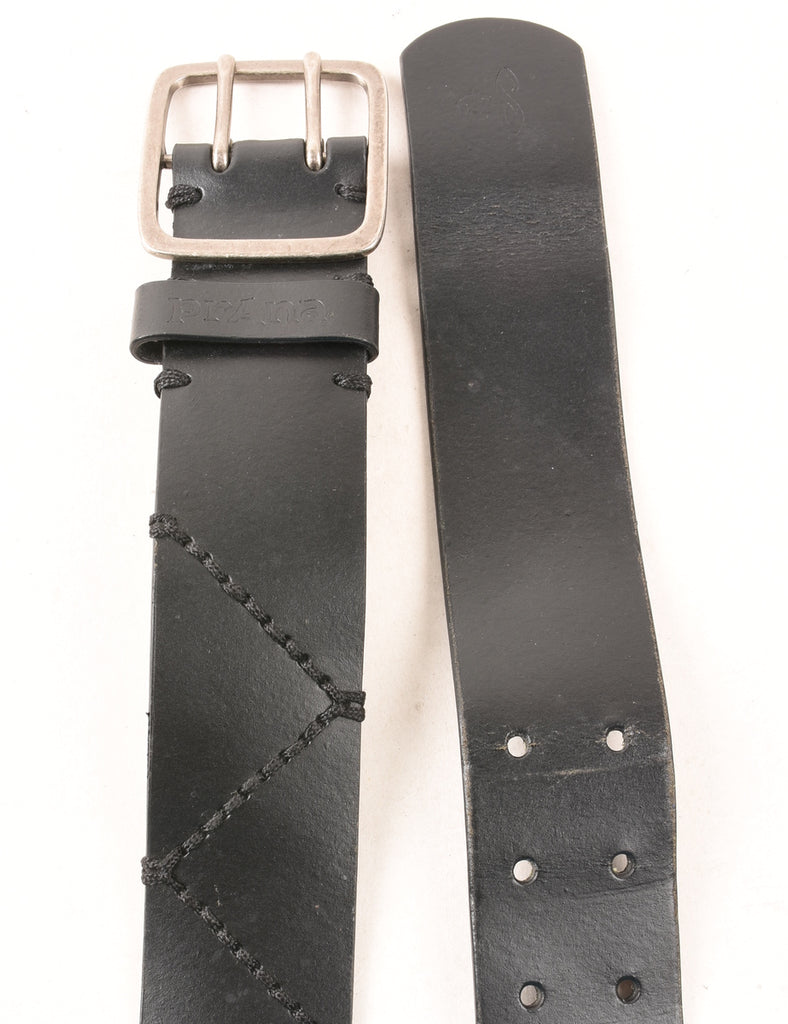 Leather Black Belt - M