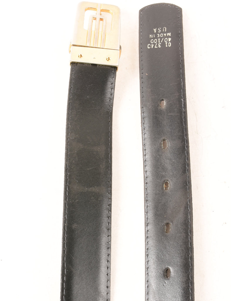 Leather Black Belt - M