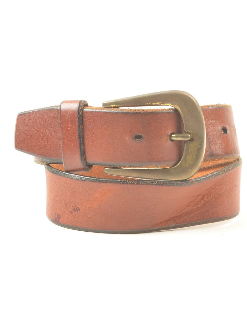 Leather Brown Waist Belt - M