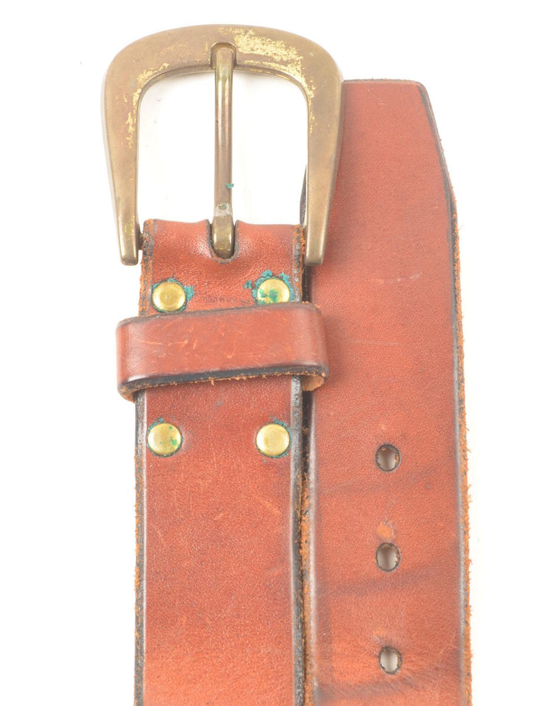 Leather Brown Waist Belt - M