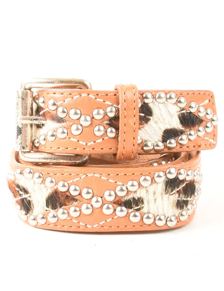 Leather Fashion Belt - M