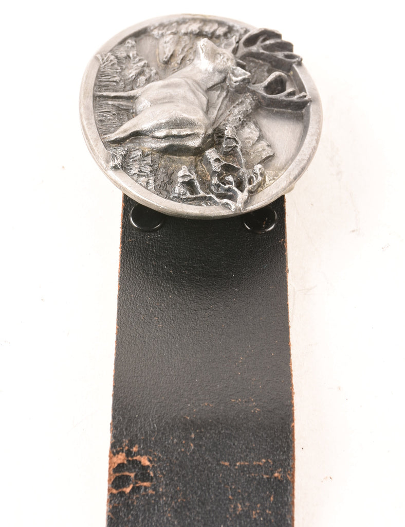 Leather Fashion Belt - M