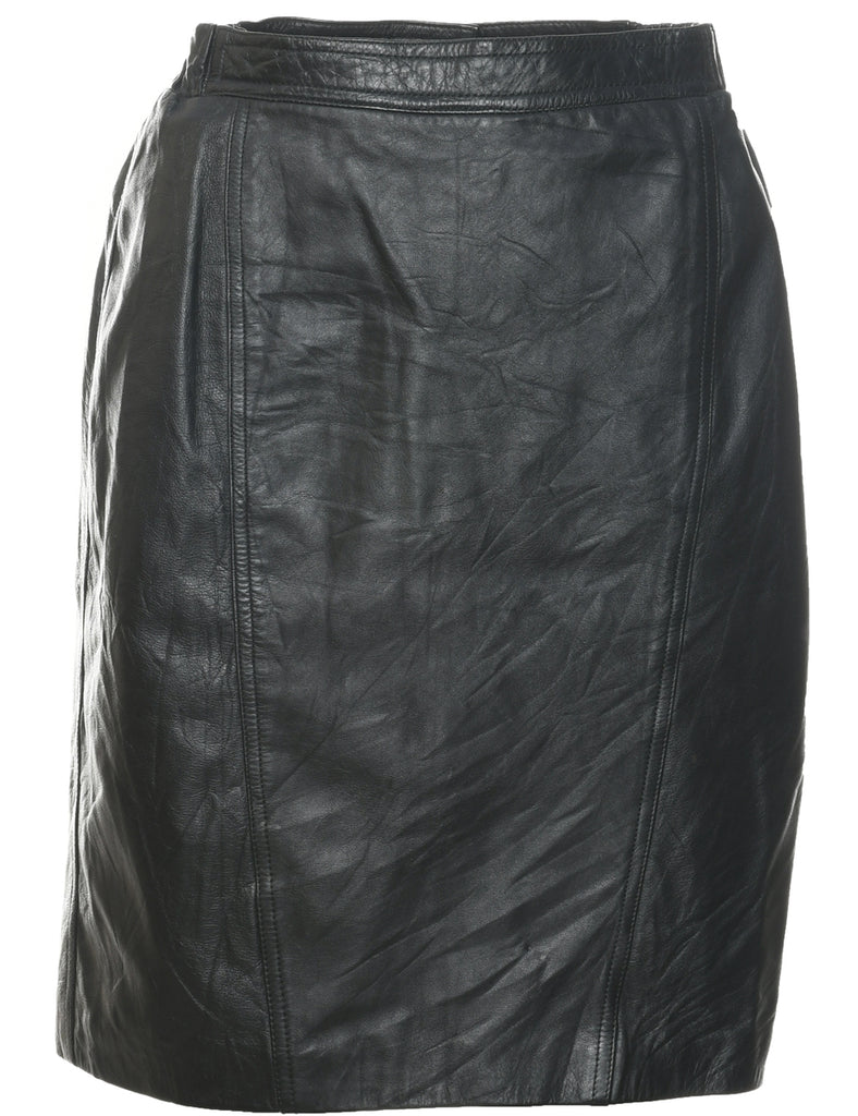 Leather Pencil Skirt - S
