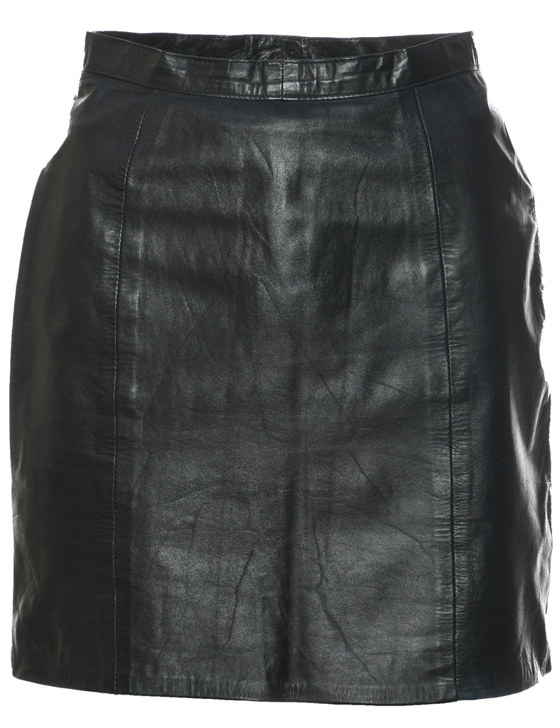 Leather Pencil Skirt - S