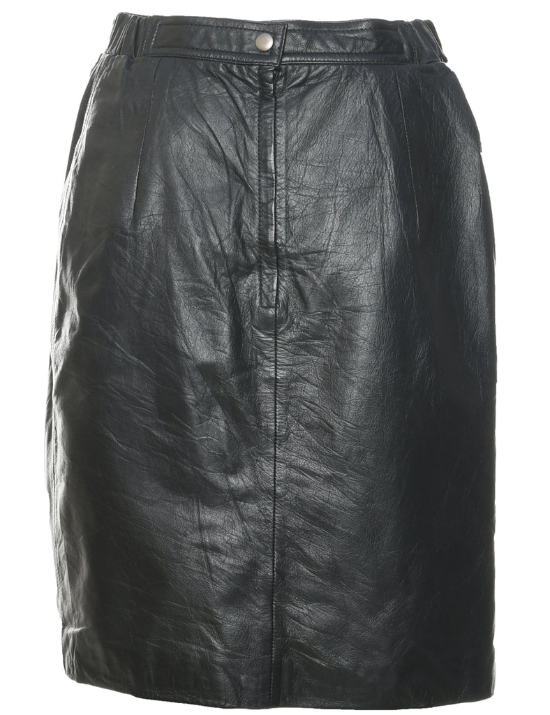 Leather Pencil Skirt - S