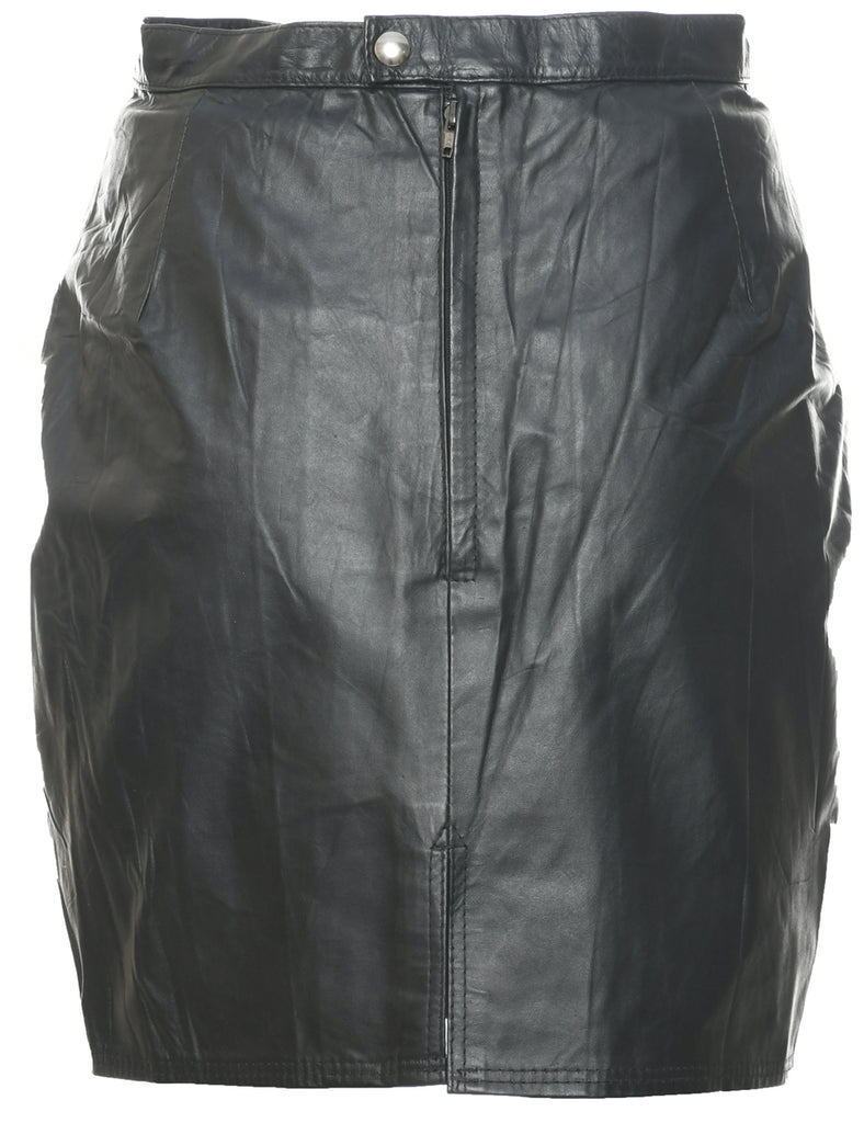 Leather Pencil Skirt - S