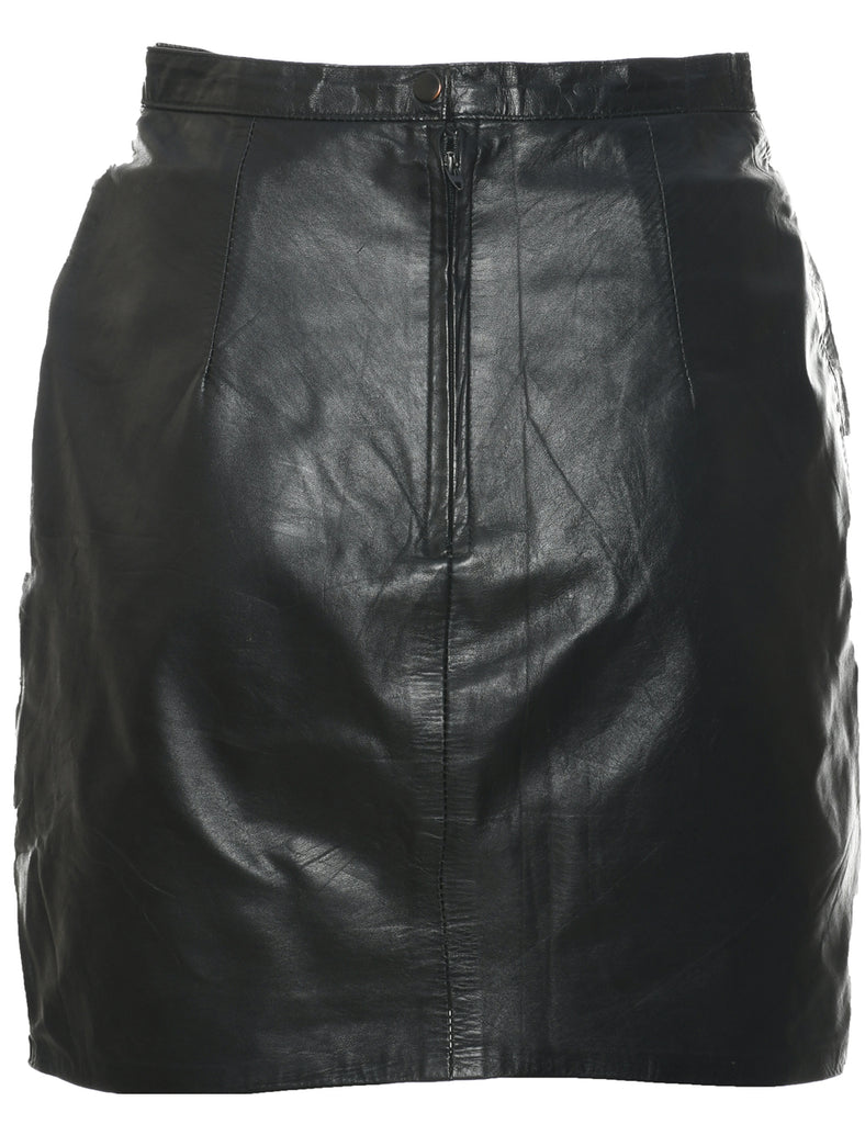 Leather Pencil Skirt - S