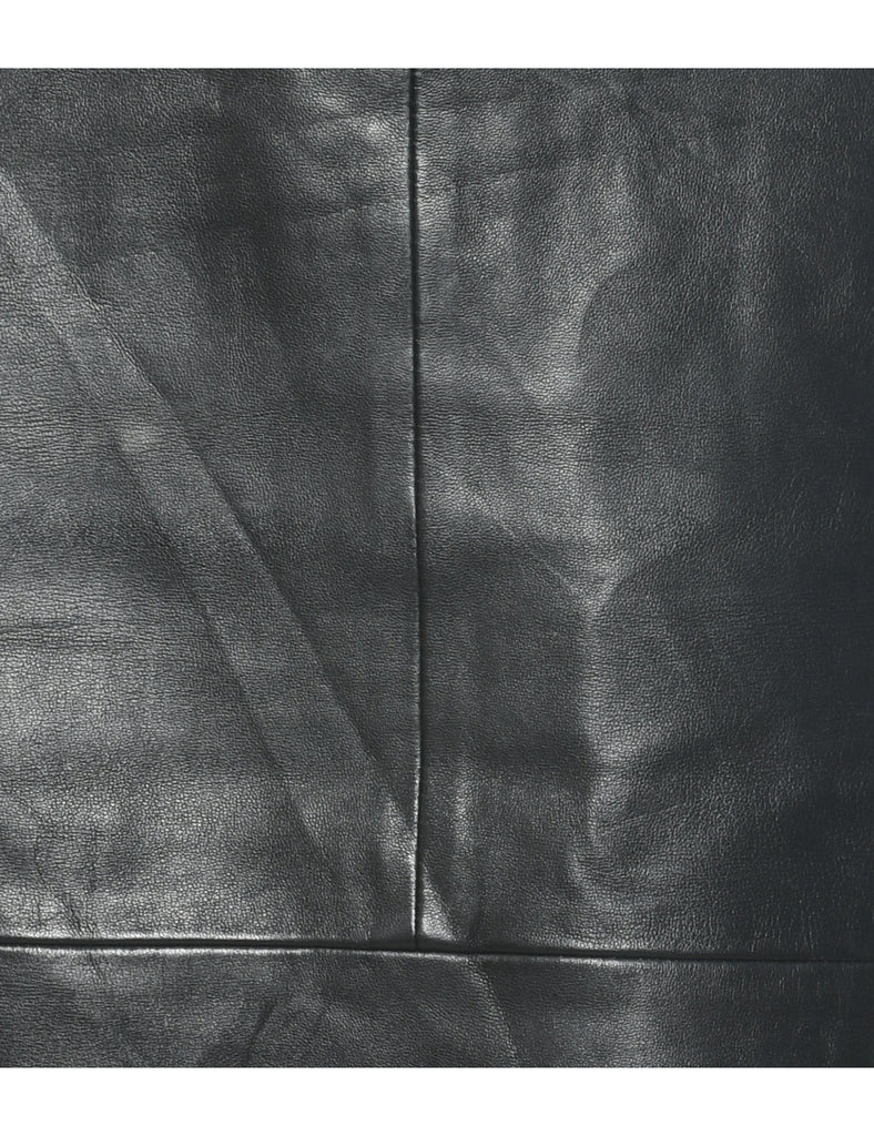 Leather Pencil Skirt - M