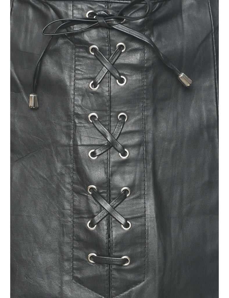 Leather Pencil Skirt - S