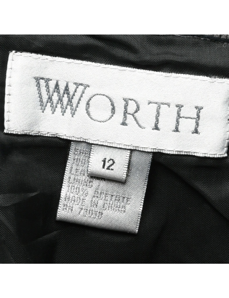 Leather Pencil Skirt - L