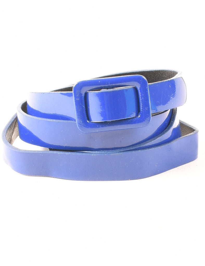Leather Skinny Belt - M