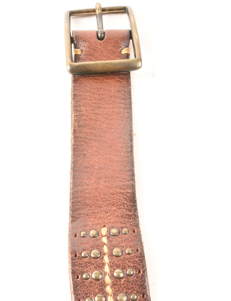 Leather Studded Belt - M
