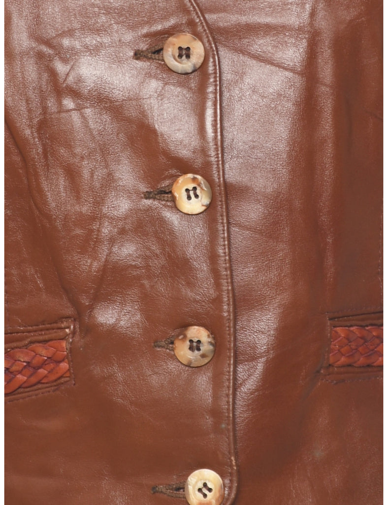 Leather Waistcoat - S
