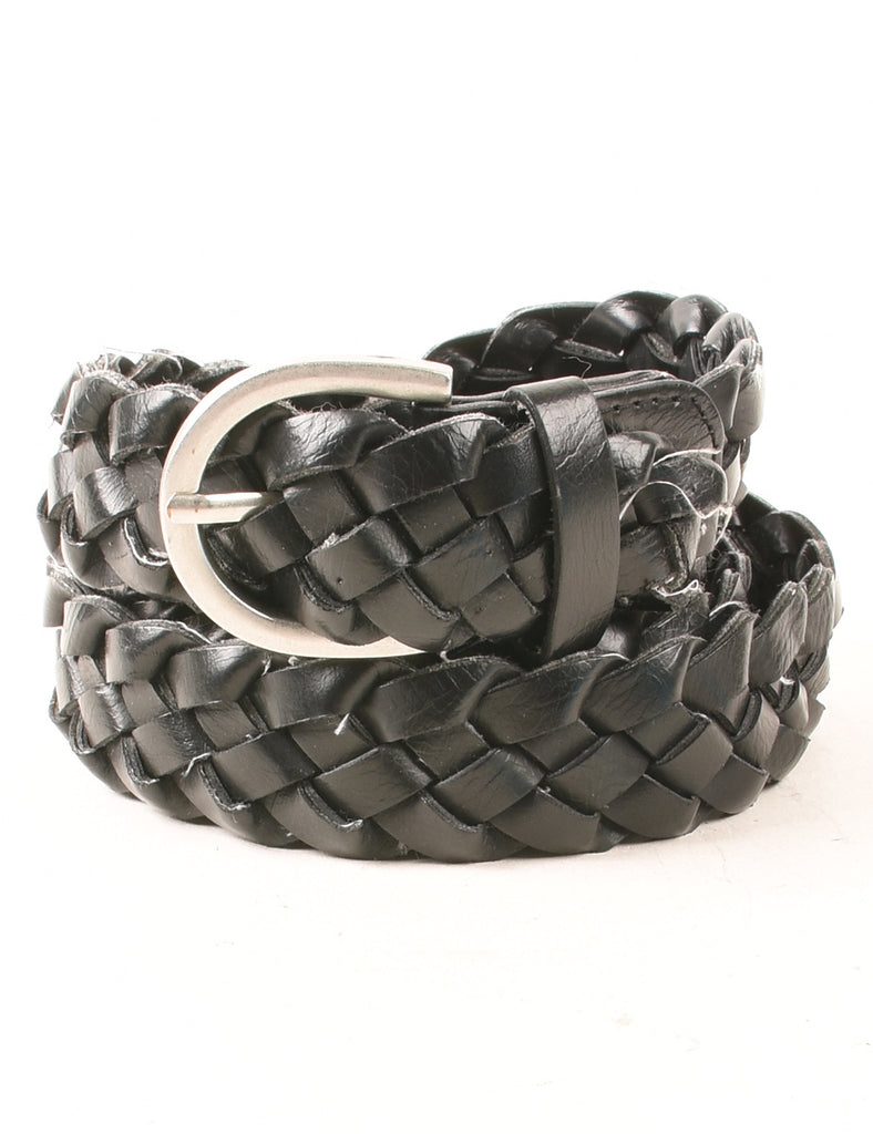 Leather Woven Belt - M