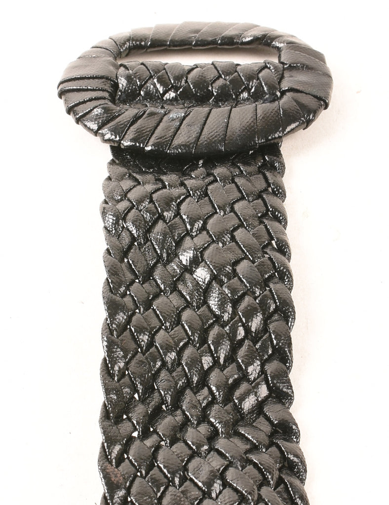 Leather Woven Belt - M