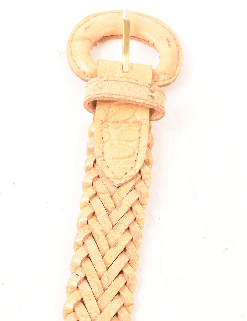 Leather Woven Belt - M