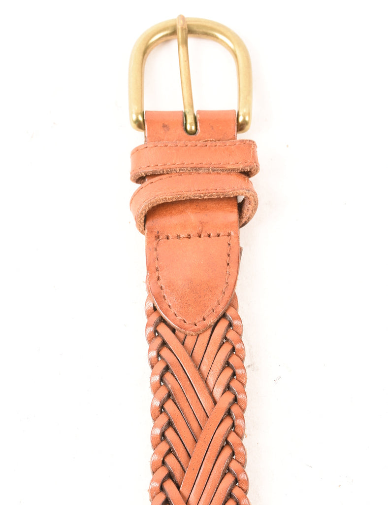Leather Woven Belt - M