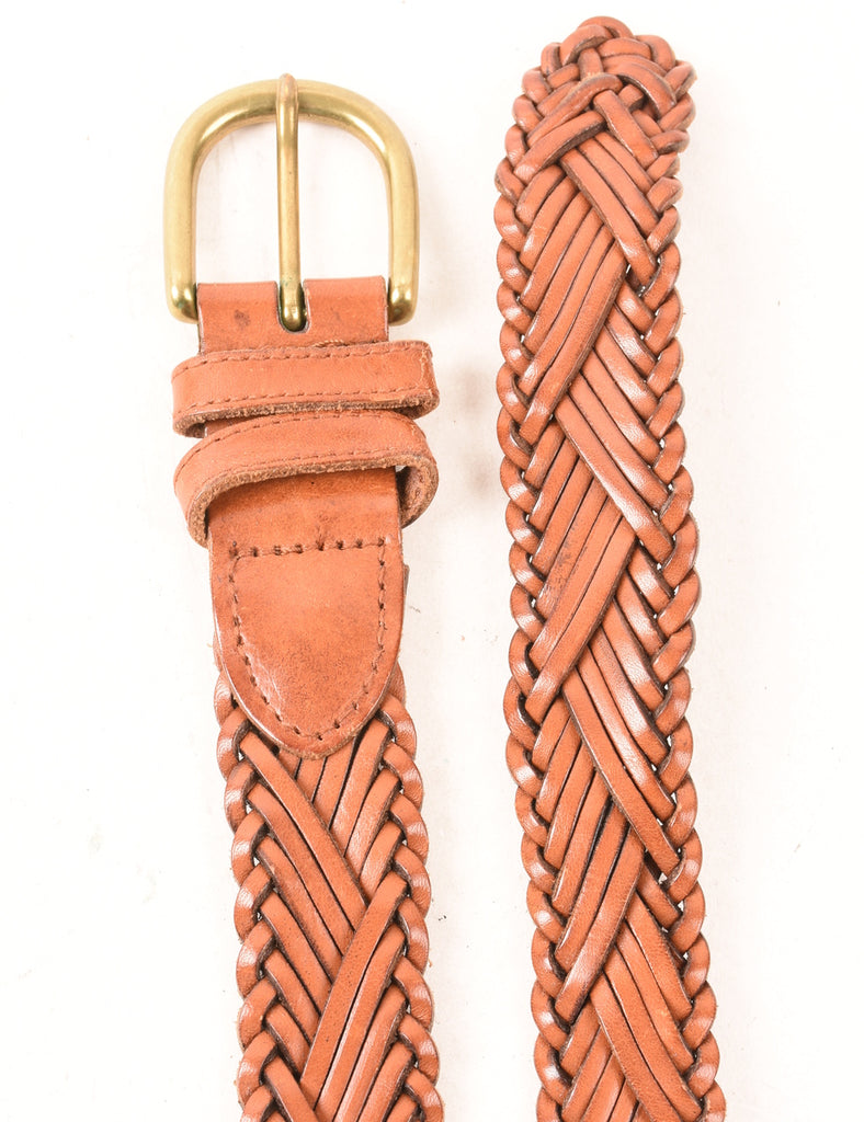 Leather Woven Belt - M