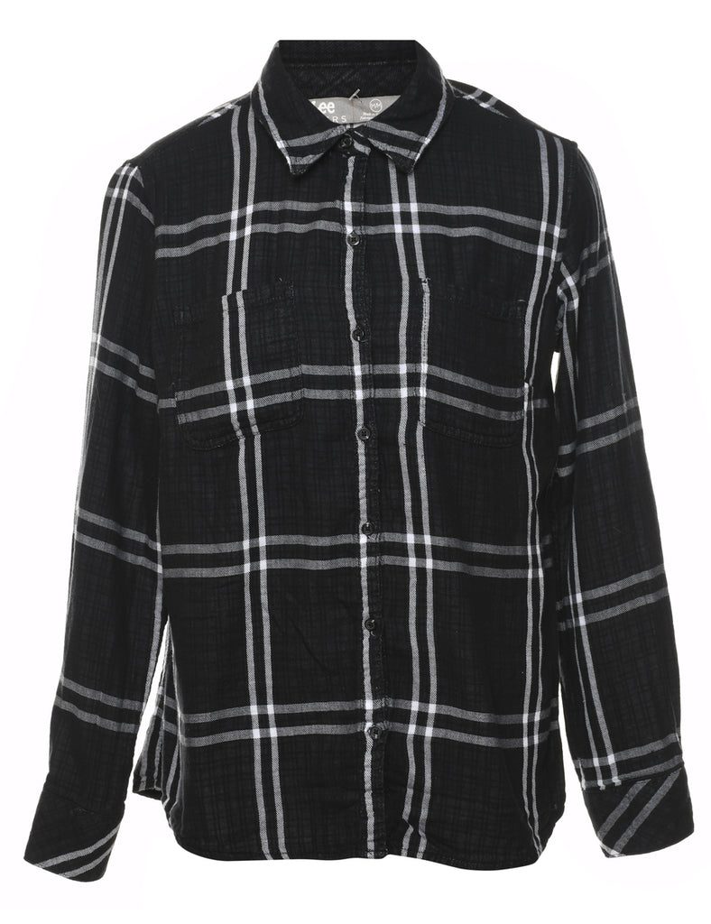 Lee Black Checked Shirt - M