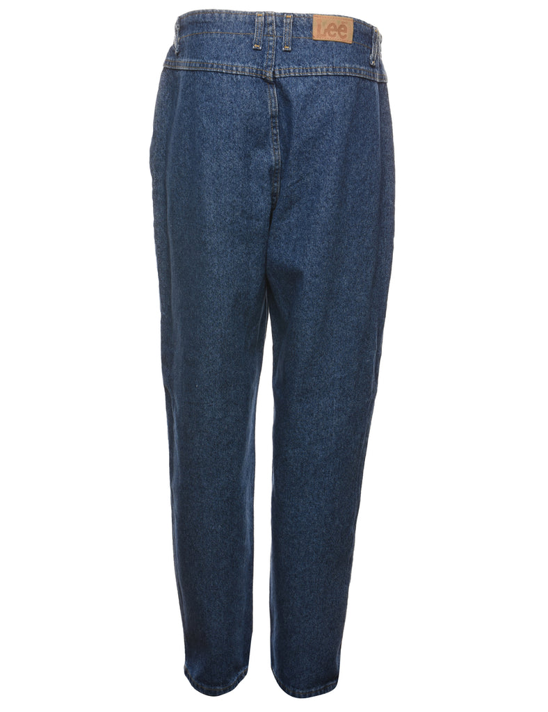 Lee High Waist Denim Medium Wash Trousers - W34 L30