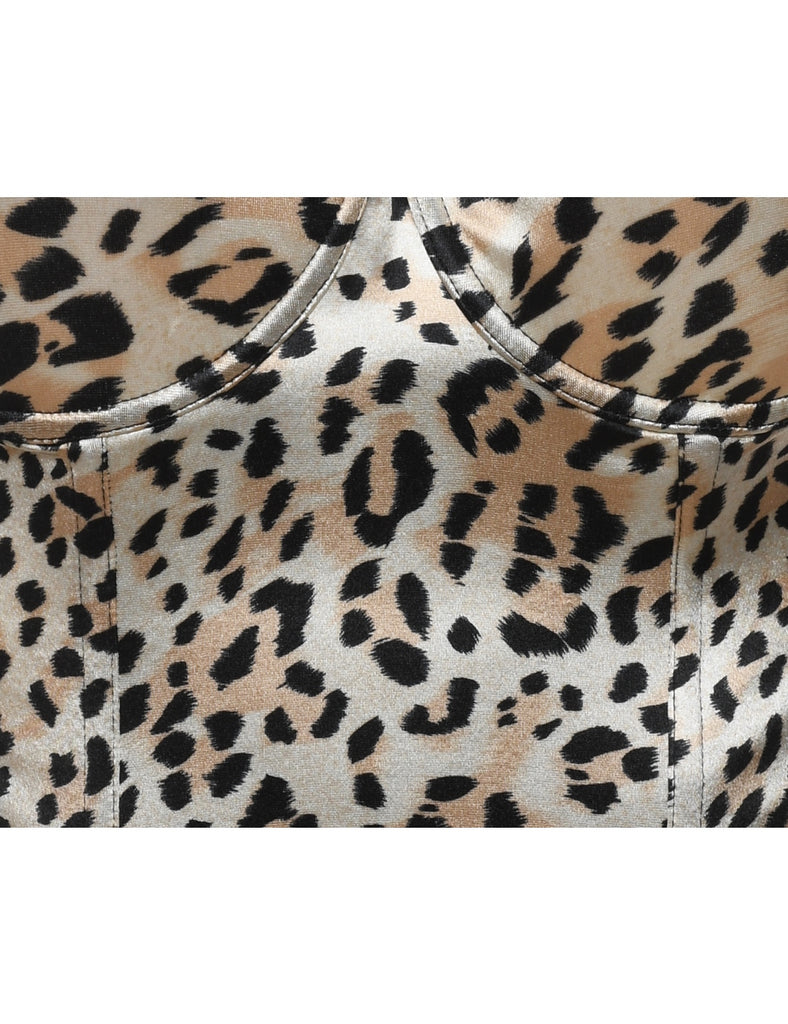 Leopard Pattern Y2K Corset - S