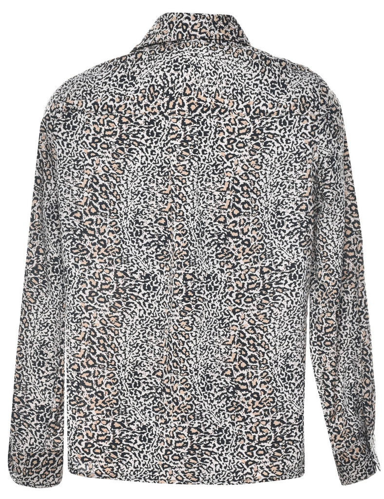 Leopard Print Blouse - M