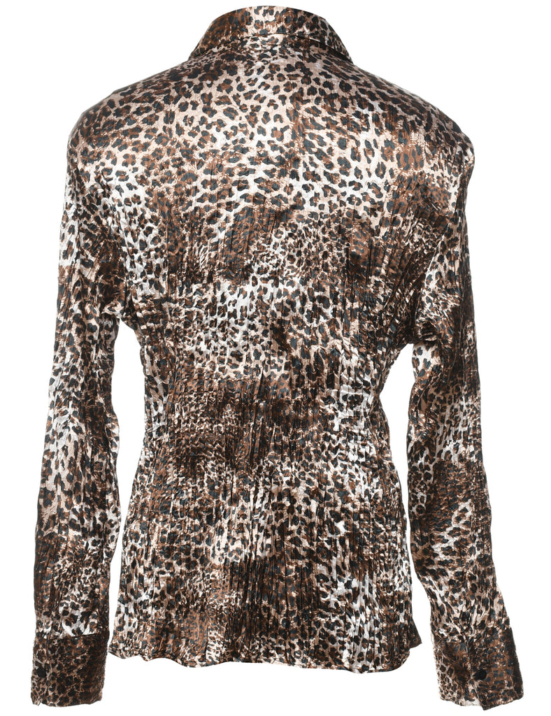 Leopard Print Blouse - XL