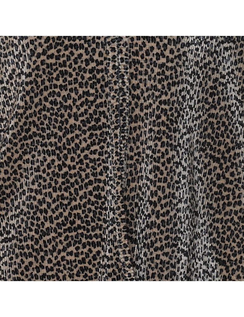 Leopard Print Blouse - M