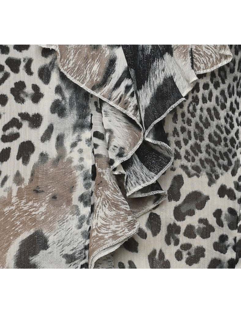 Leopard Print Blouse - S