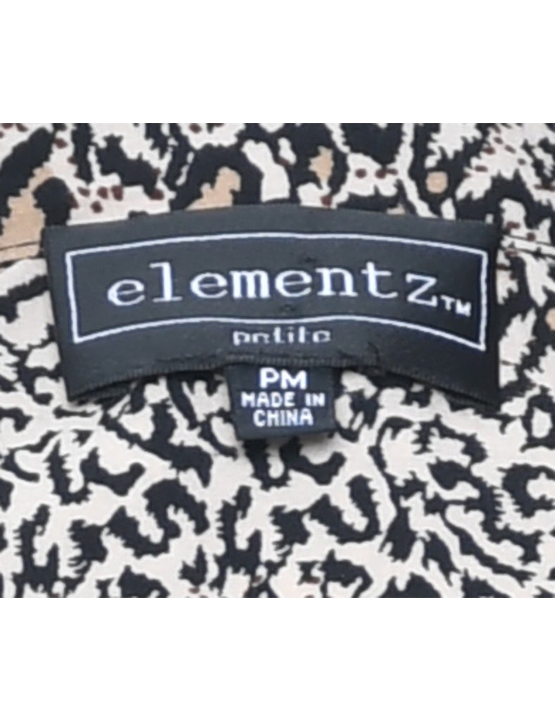 Leopard Print Blouse - M