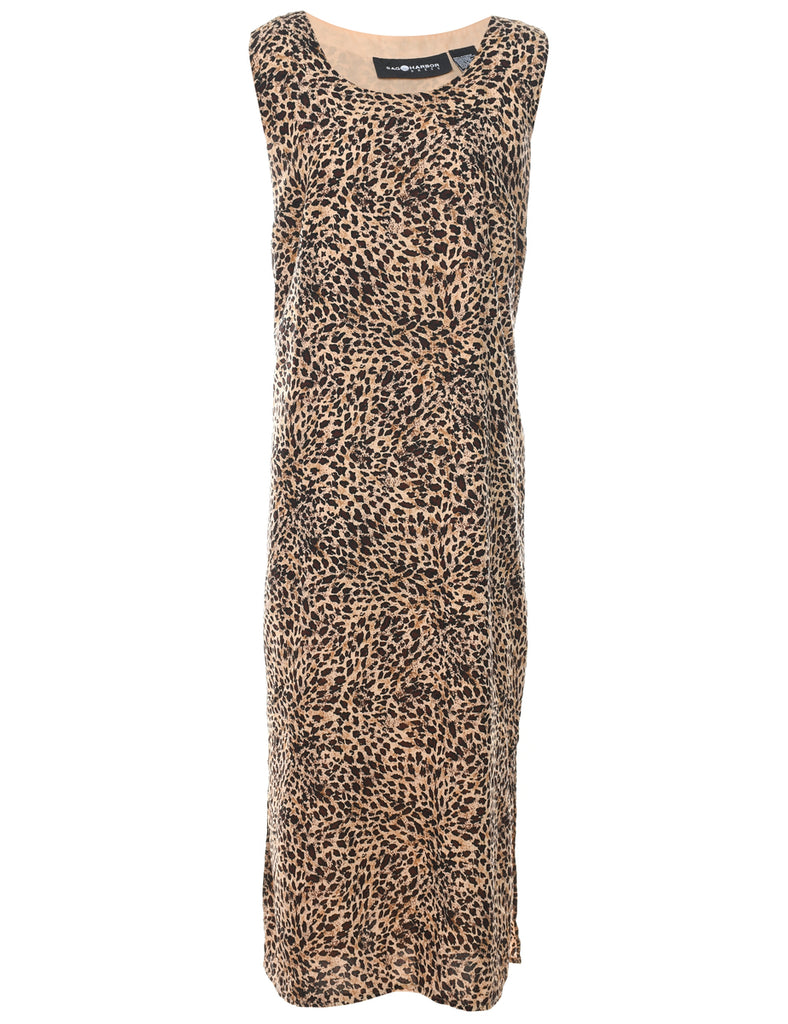 Leopard Print Dress - L