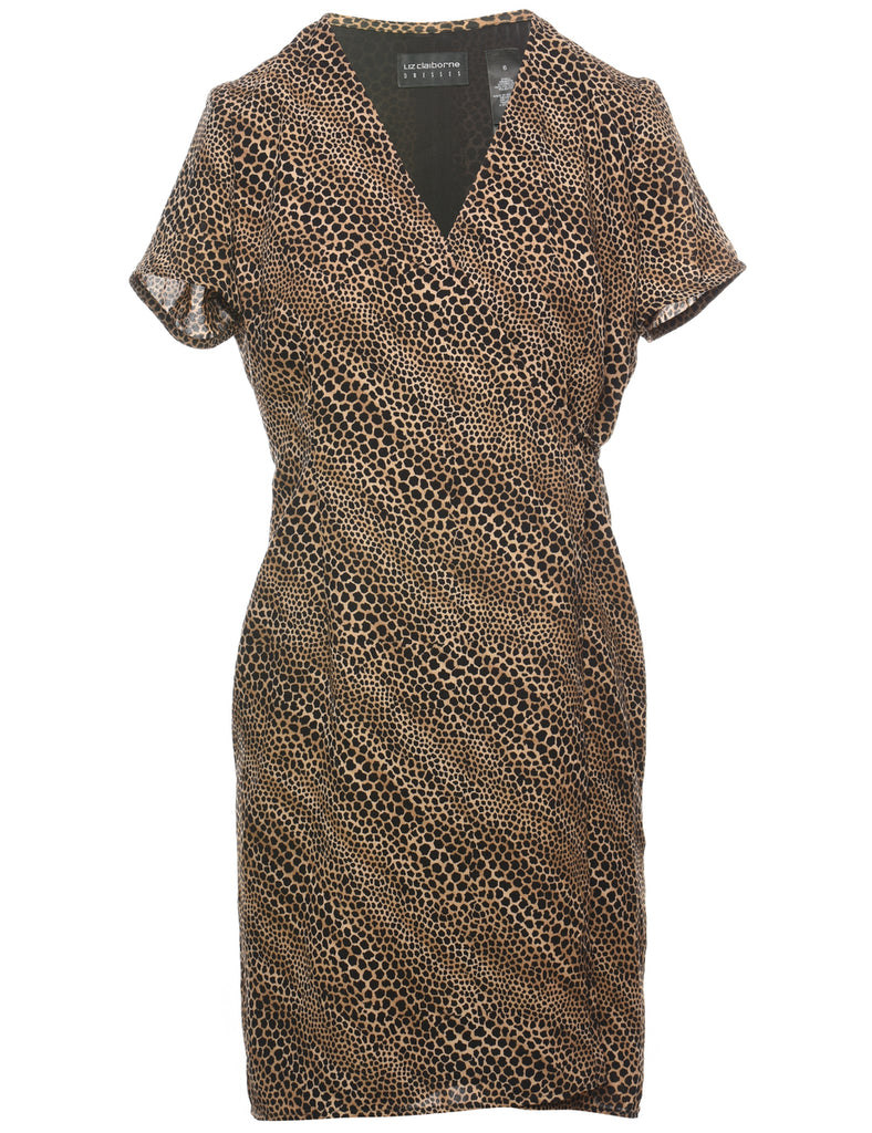 Leopard Print Dress - L