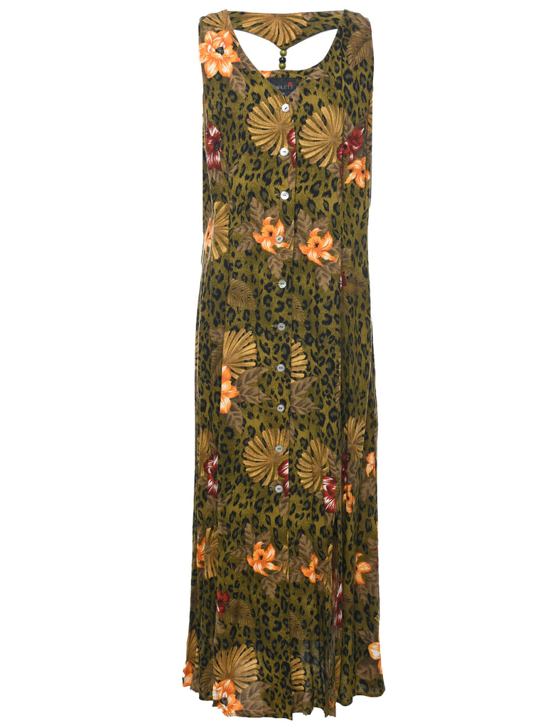 Leopard Print Dress - L