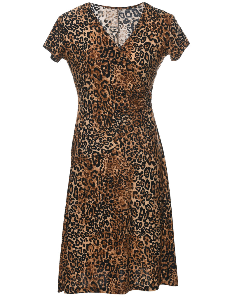 Leopard Print Dress - S