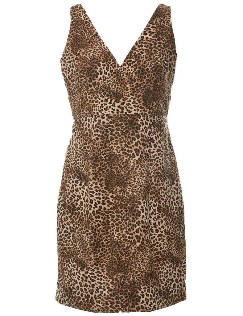 Leopard Print Dress - M