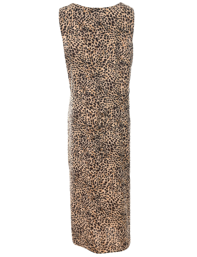 Leopard Print Dress - L