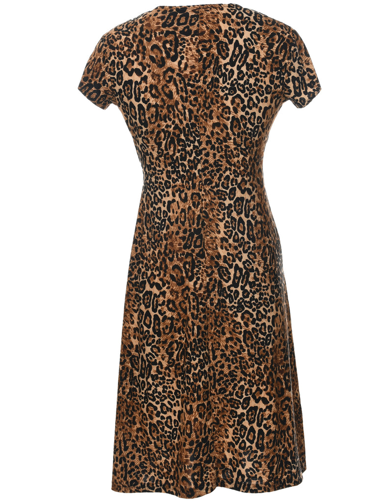 Leopard Print Dress - S