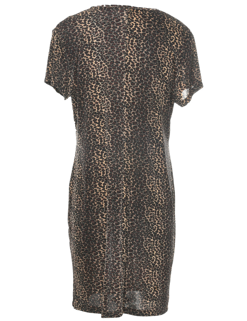 Leopard Print Dress - M
