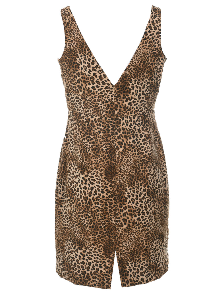 Leopard Print Dress - M