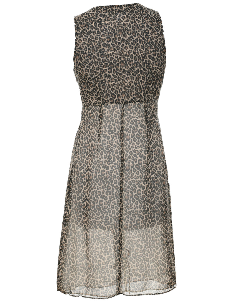 Leopard Print Dress - M