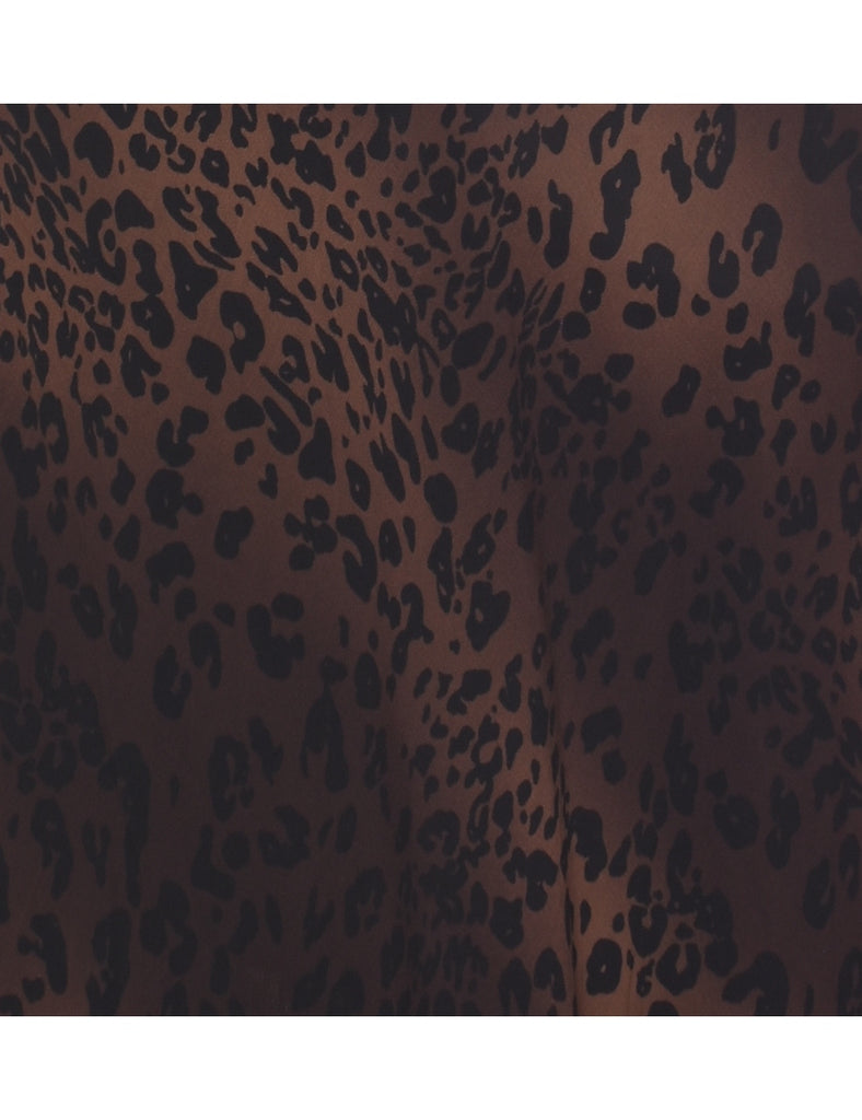 Leopard Print Dress - M