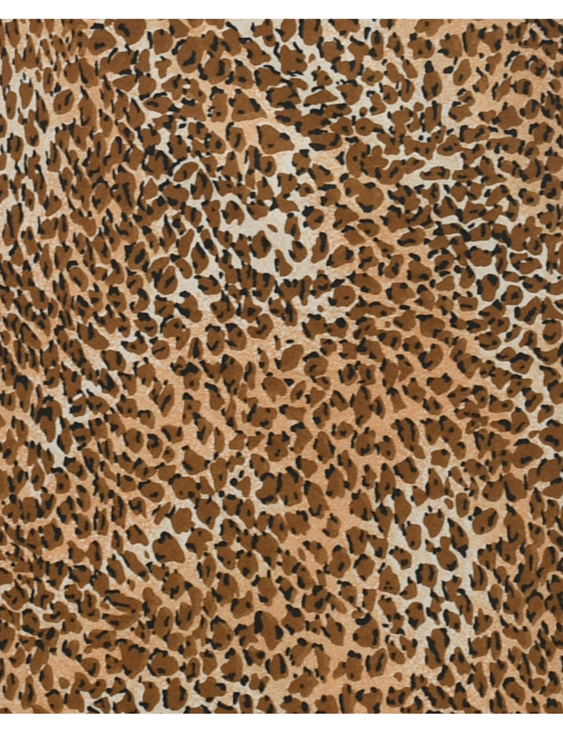 Leopard Print Dress - M