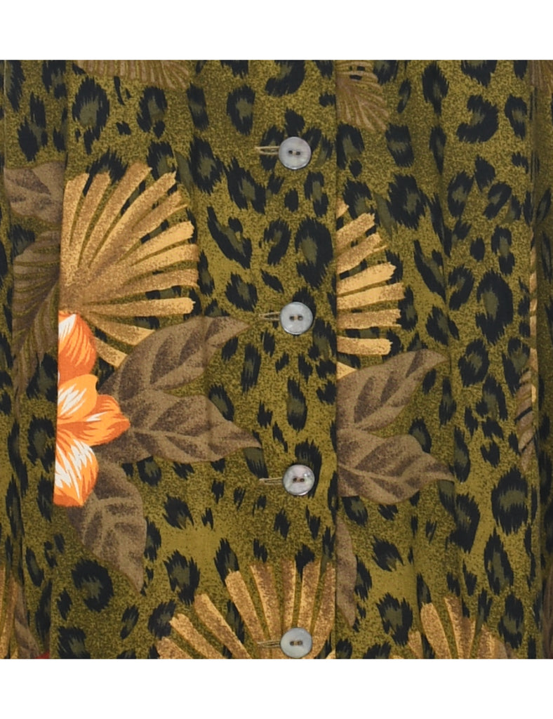 Leopard Print Dress - L