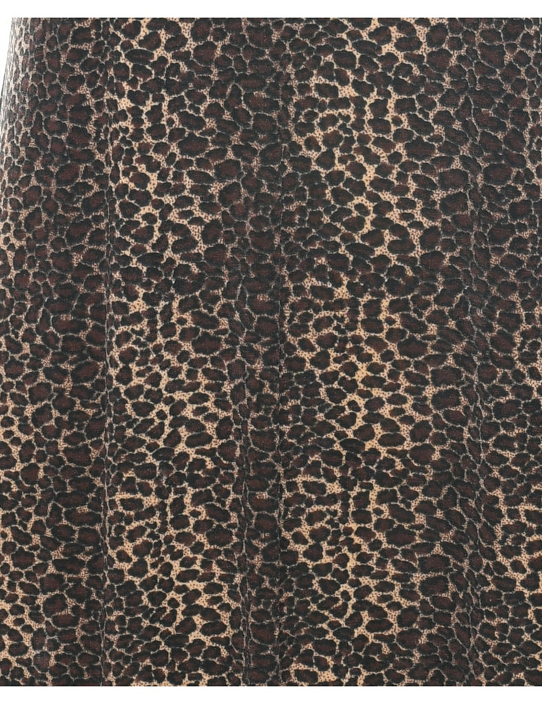 Leopard Print Dress - M